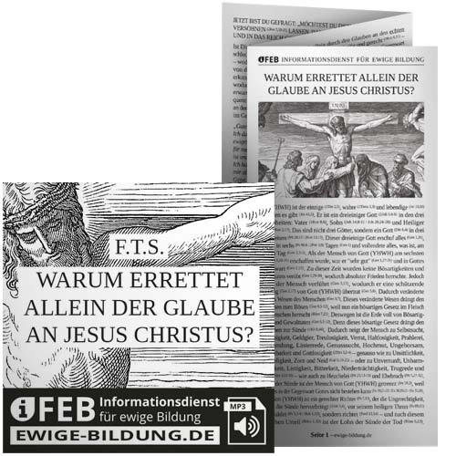 Warum errettet allein der Glaube an Jesus Christus?
